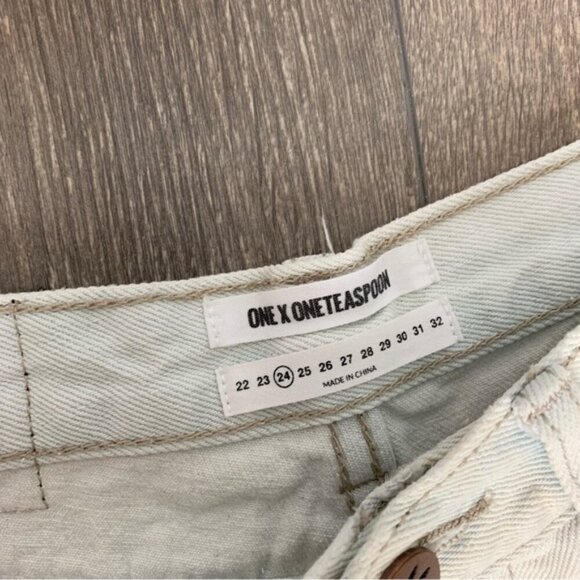 One Teaspoon Xanthe Awesome Baggies Jeans Boyfriend Distressed Light wash 24 - Picture 9 of 16